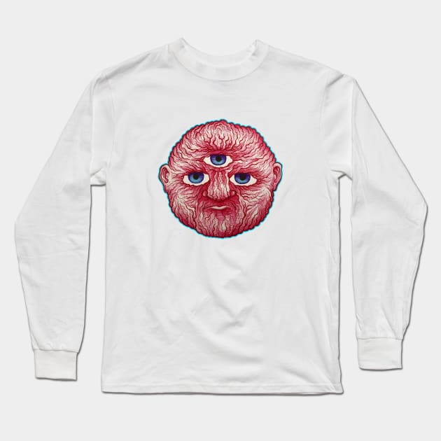 Vein Face Long Sleeve T-Shirt by ryancduboisart